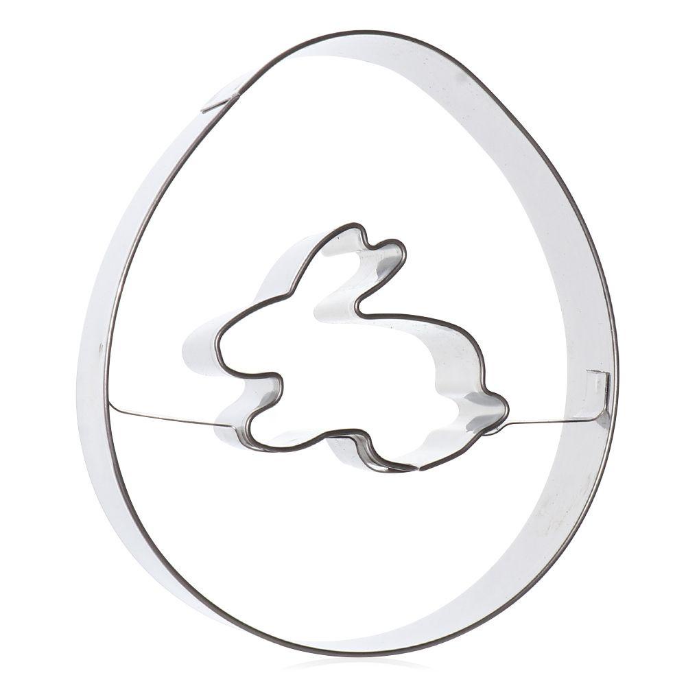 Solighter Cetakan Paskah Butterfly Stainless Steel Fondant Pastry &amp; Baking Tools Bunny Telur Paskah