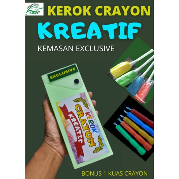 

Alat Gores Kerik Crayon Kreatif Kemasan Exclusive Isi 5 Bonus 1 Kuas Crayon