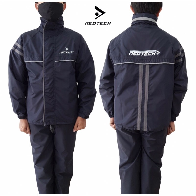 JAS HUJAN NEOTECH SETELAH ATAS BAWAH / NAVY ABU // BUKAN AXIO