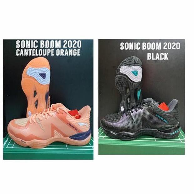 ORIGINAL  LINING SONIC BOOM 2020 SEPATU BADMINTON ORIGINAL - BLACK, 40 1/3