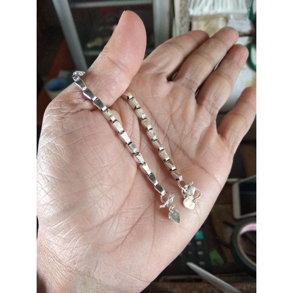 Gelang perak padi