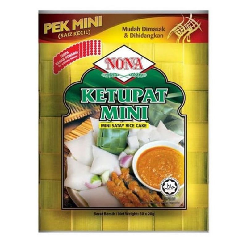 

Nona Ketupat Mini Instan isi 30 bungkus x 20g / Ketupat Mini Instan