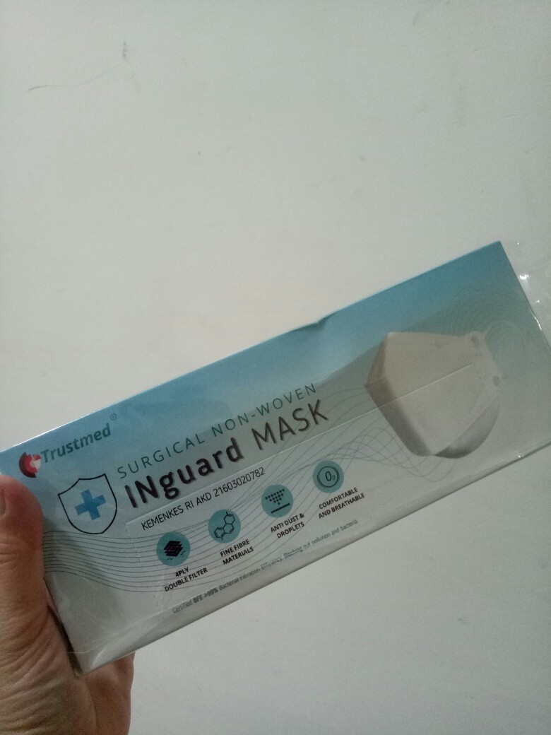 Trustmed Inguard Mask 4 Ply Jet Black | Double Meltblown Filter