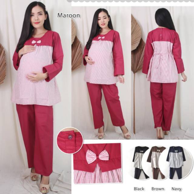 Baju Hamil Setelan Hamil dan Menyusui 146 | Shopee Indonesia