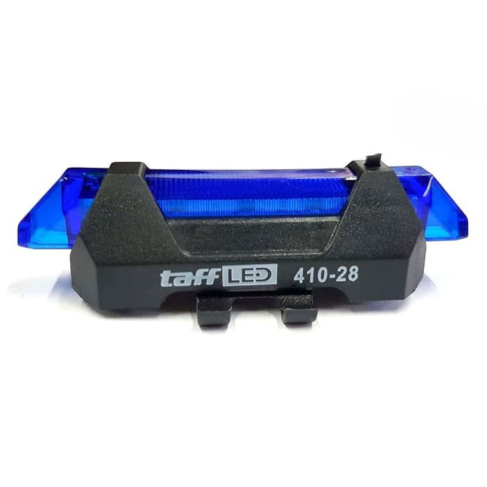 TaffLED Defensor Lampu Sepeda 5 LED Taillight Rechargeable Biru Blue