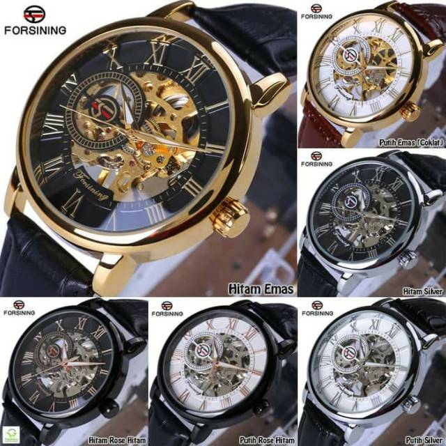 Jam tangan pria mekanik forsining