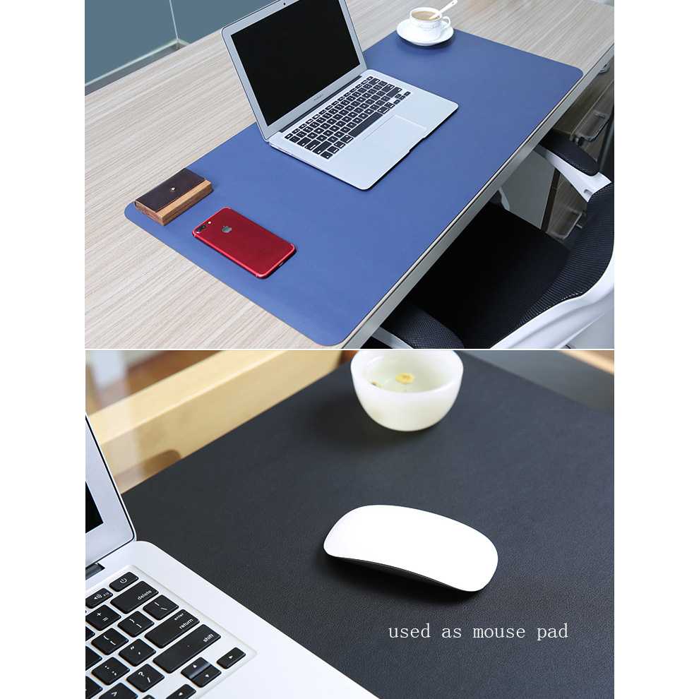 TaffGo Office Mouse Pad XL Desk Mat Bahan Kulit 40 x 80cm - A47780