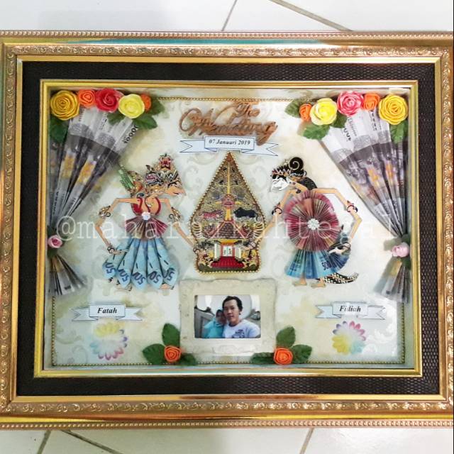 mahar wayang/mahar nikah wayang/ bingkai / frame / mahar nikah unik / mahar pernikahan