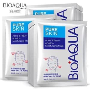 BIOAQUA PURE SKIN ACNE SHEET MASK ANTI JERAWAT