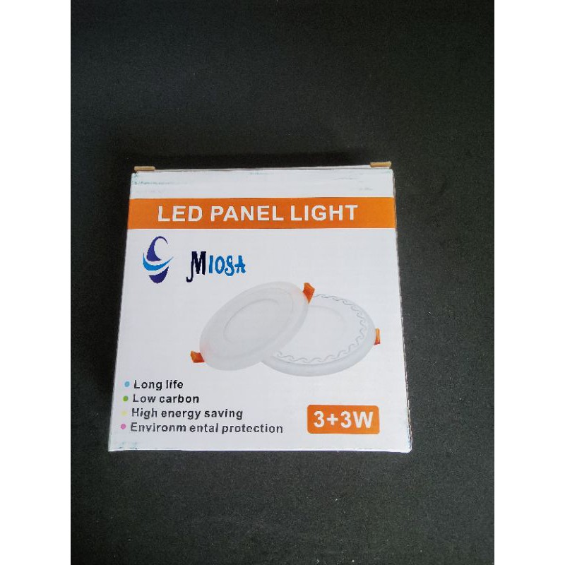 Lampu Downlight LED Panel 3+3 Watt IB / Lampu panel  InBouw 3 watt KOTAK