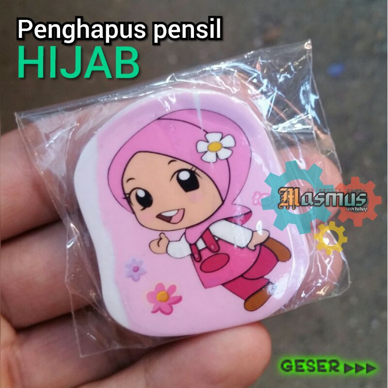 

Penghapus Pensil Hijab Motif Karakter Hijab pengahpus Fancy.