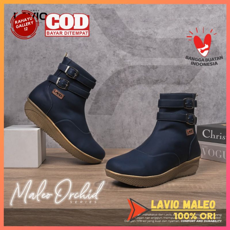 Sepatu Boots Wanita Korea Kekinian Cewek Lavio Maleo