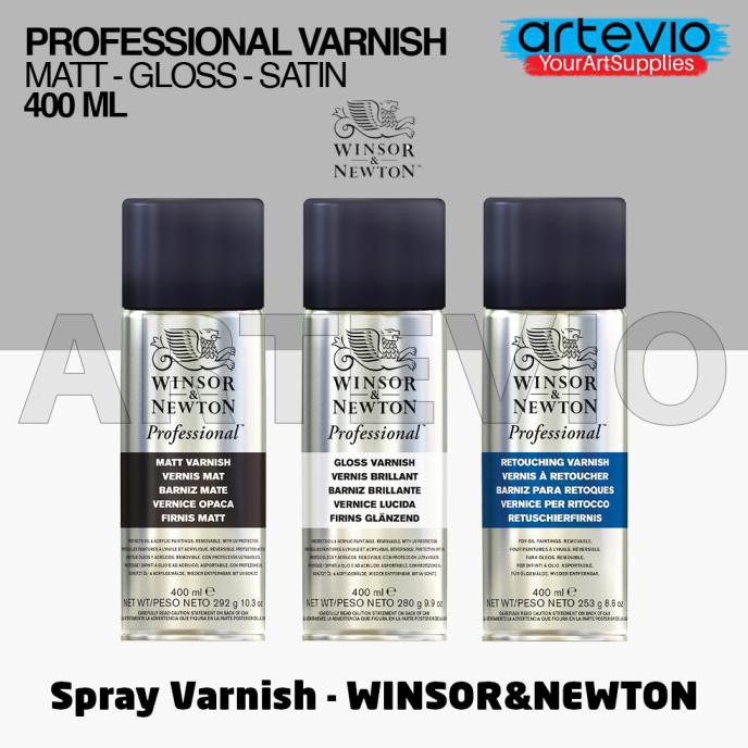 

Winsor&Newton Spray Varnish 400ml / Professional Spray Varnish - GLOSS