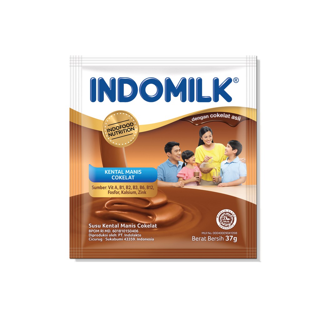 

Susu Kental Manis Indomilk Choco 37gr Renceng
