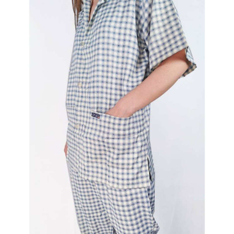 GT man pajama plaid shanghai piyama set