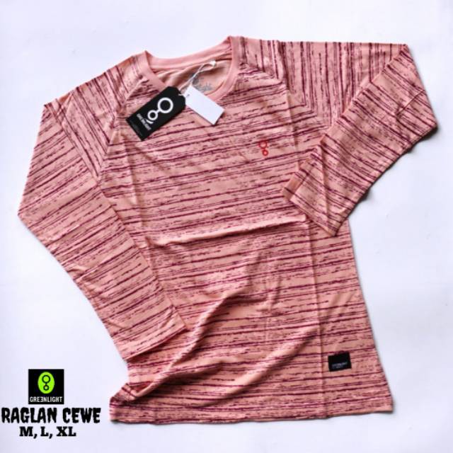 Kaos wanita kaos raglan kaos greenlight kaos grade ori