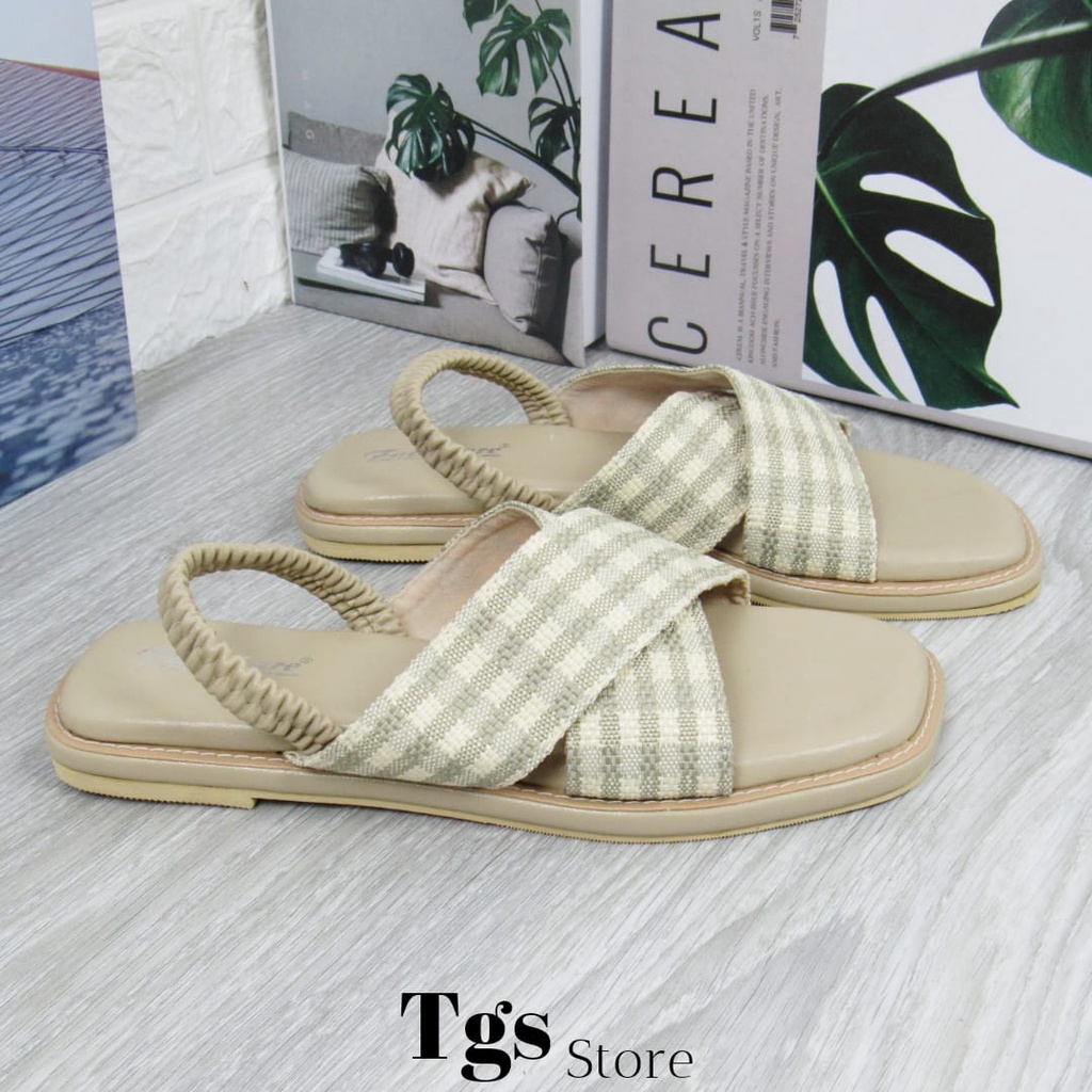 Sandal Flat Wanita Tali Karet NG-17