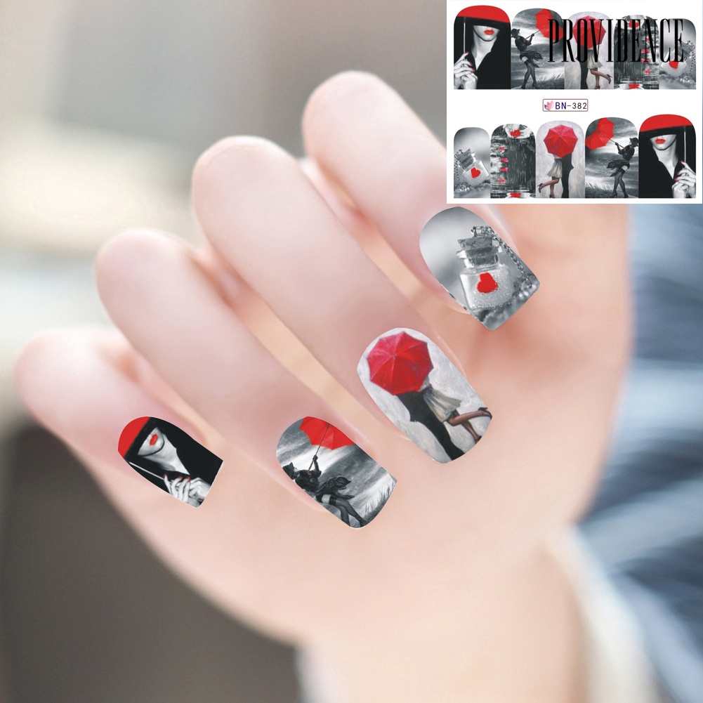 Providence Graceful Eiffel Tower DIY Nail Art Sticker Finger Tip Manicure Decal Decoration