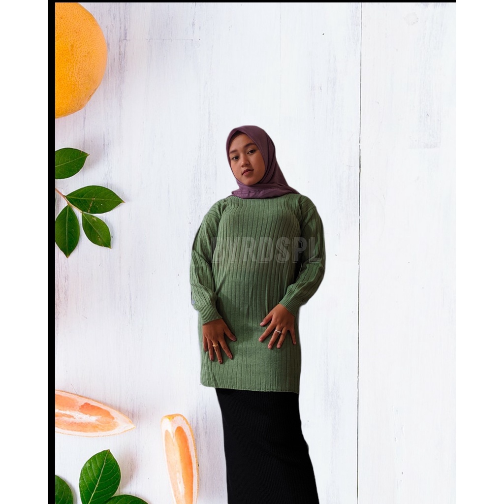 Tunik Rajut Premium, Seweater Rajut Wanita