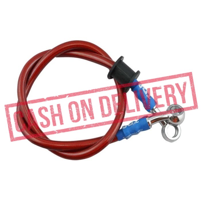 COD 90 CM Selang Rem Disc Belakang Motor MERAH