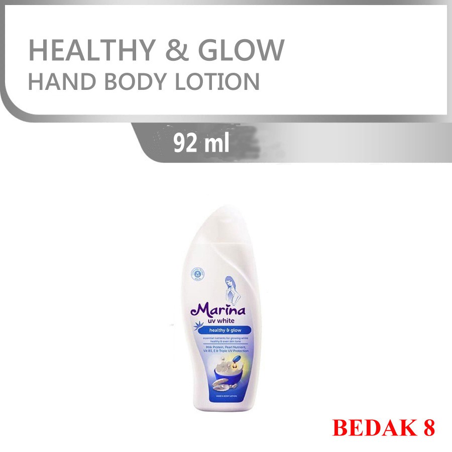 Marina Hand Body Lotion UV White 92 ml - Healthy &amp; Glow