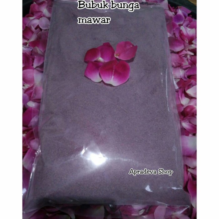 

BISA COD bunga mawar bubuk/rose petals powder 1 kg