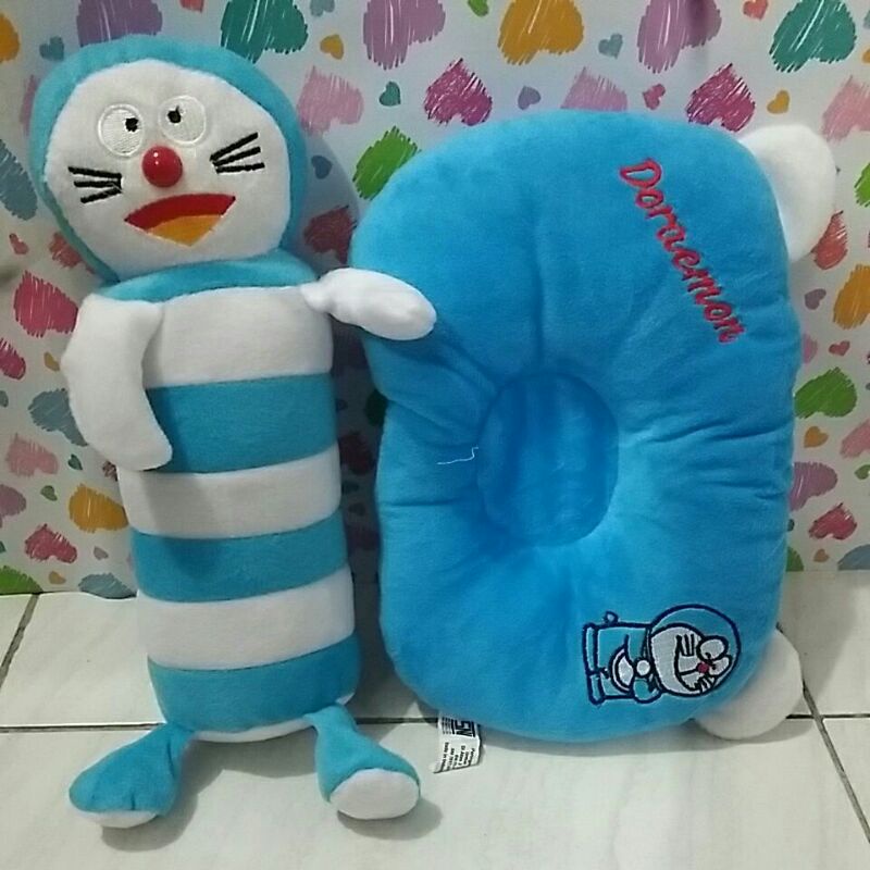 Satu SET : BONEKA GULING BAYI LUCU /BONEKA BANTAL BAYI KARAKTER LUCU / GULING+ BANTAL BAYI SATU SET/
