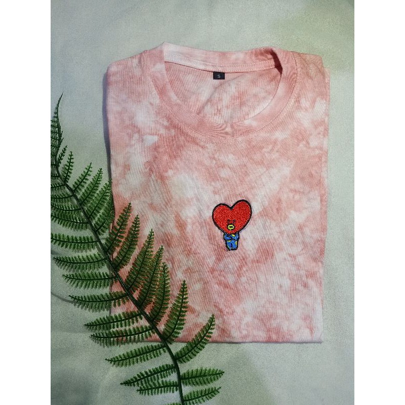 BT21 TIEDYE T-SHIRT LENGAN PENDEK DAN LENGAN PANJANG MURAH free gift
