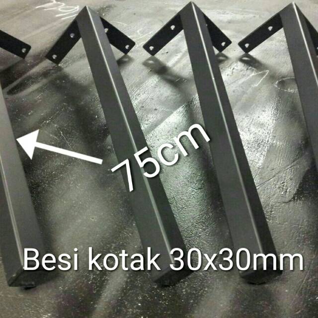 Meja Kaki meja besi kotak 75cm hollow 30x30mm