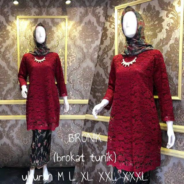 HN MODE -Setelan Kebaya bronik / kebaya tunik syari / kebaya modern / kebaya muslimah