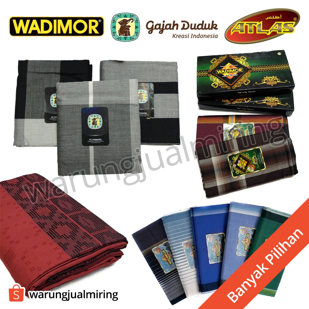 Sarung Aneka Merek Tanpa Kemasan Kotak - 3 pcs per kg - Kain Samping Dewasa Laki Pria Cowok Cowo Remaja Tanggung Harga Hemat Grosir Kodi Kodian Lusinan Murah Busana Pakaian Muslim Islam Sholat Hitam Putih Polos Motif Premium Exclusive Sehari Hari Harian