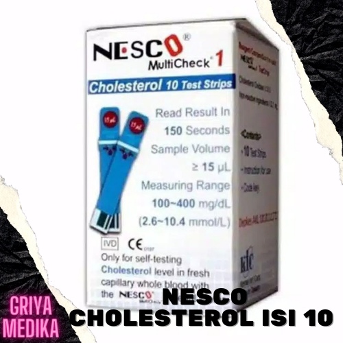 nesco cholesterol Test Strip Cek kolesterol refill isi 10 r