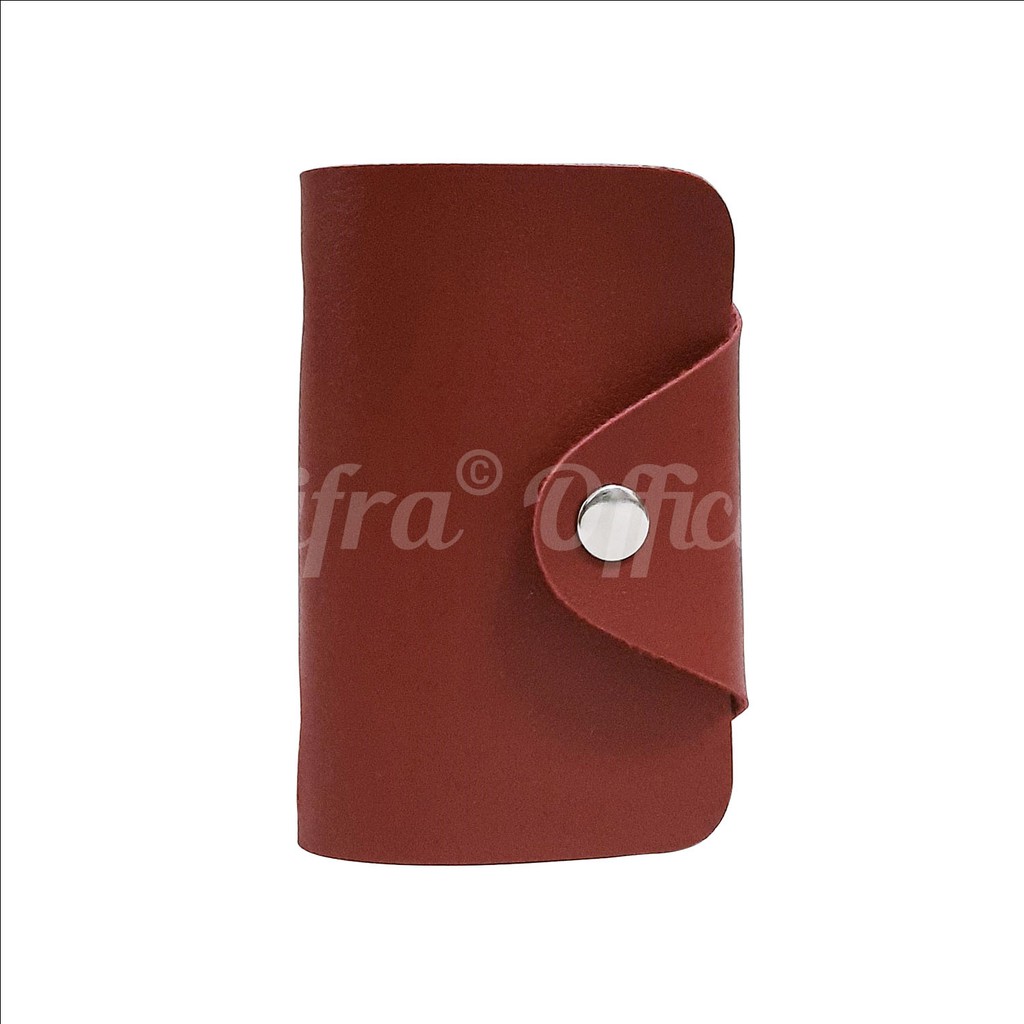 Shifra Card Holder Mika 20 Lembar untuk 40 Slot Kartu Dompet Wanita Warna Polos