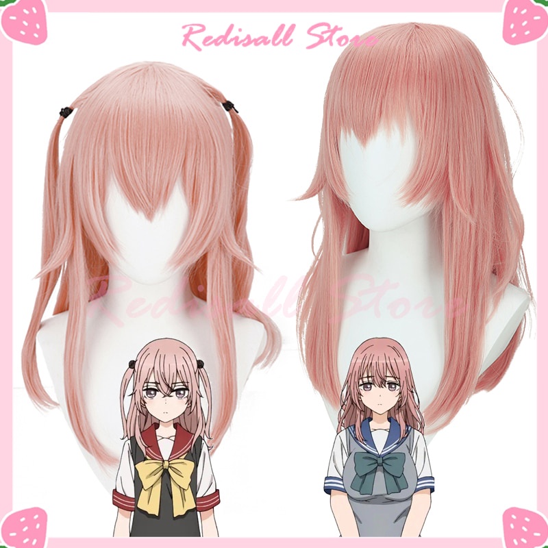 PREORDER My Dress-Up Darling Sajuna Inui Cosplay Shinju Inui Wig Pink Hair 48cm Long Straight Pigtai