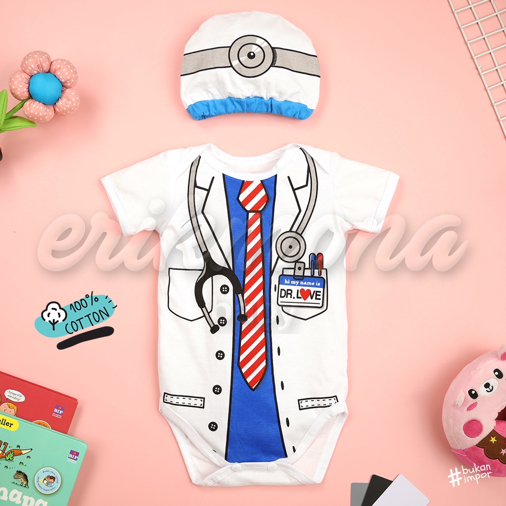 ❤️ baju bayi jumper bayi baju anak karakter dokter doctor lucu ❤️