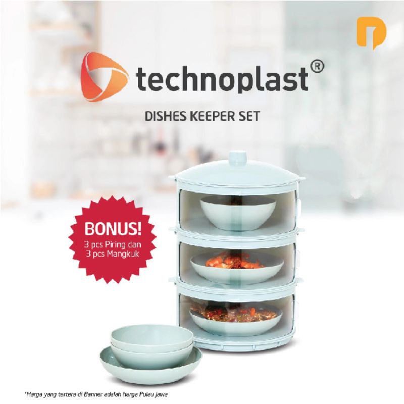 Rak Makanan 3 Susun /Dish Keeper