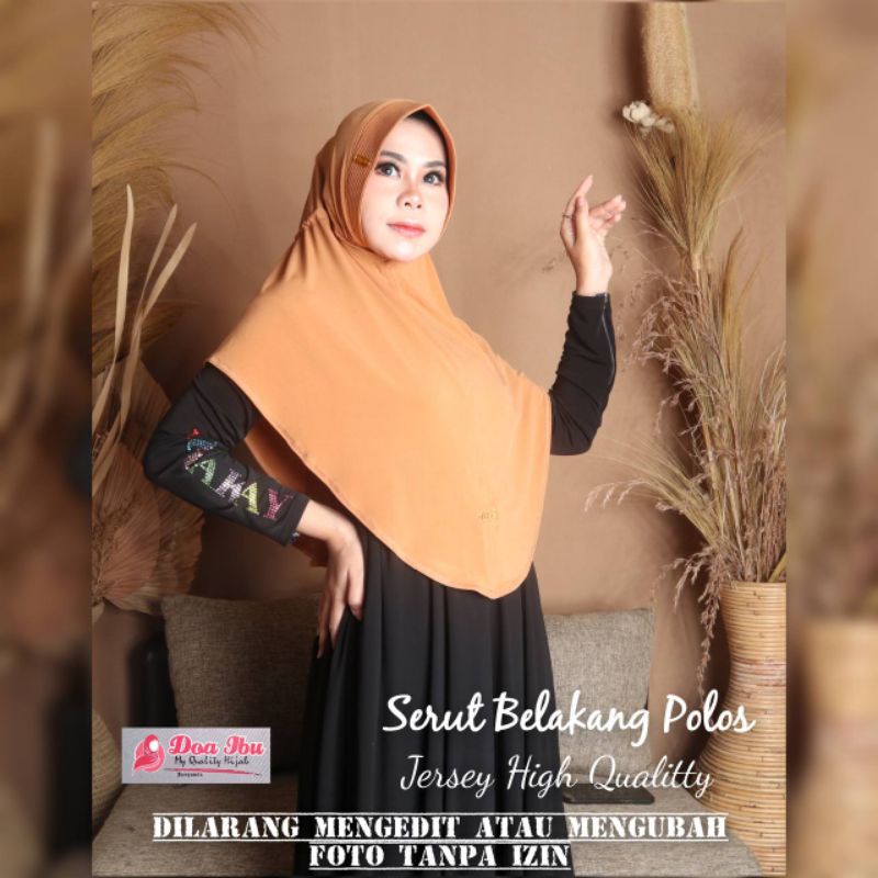 710 ADIBA SerPol JILBAB DOA IBU SERUT BELAKANG JERSEY HIGH QUALITY/HIJAB DOI JERSEY HQ High Quality 