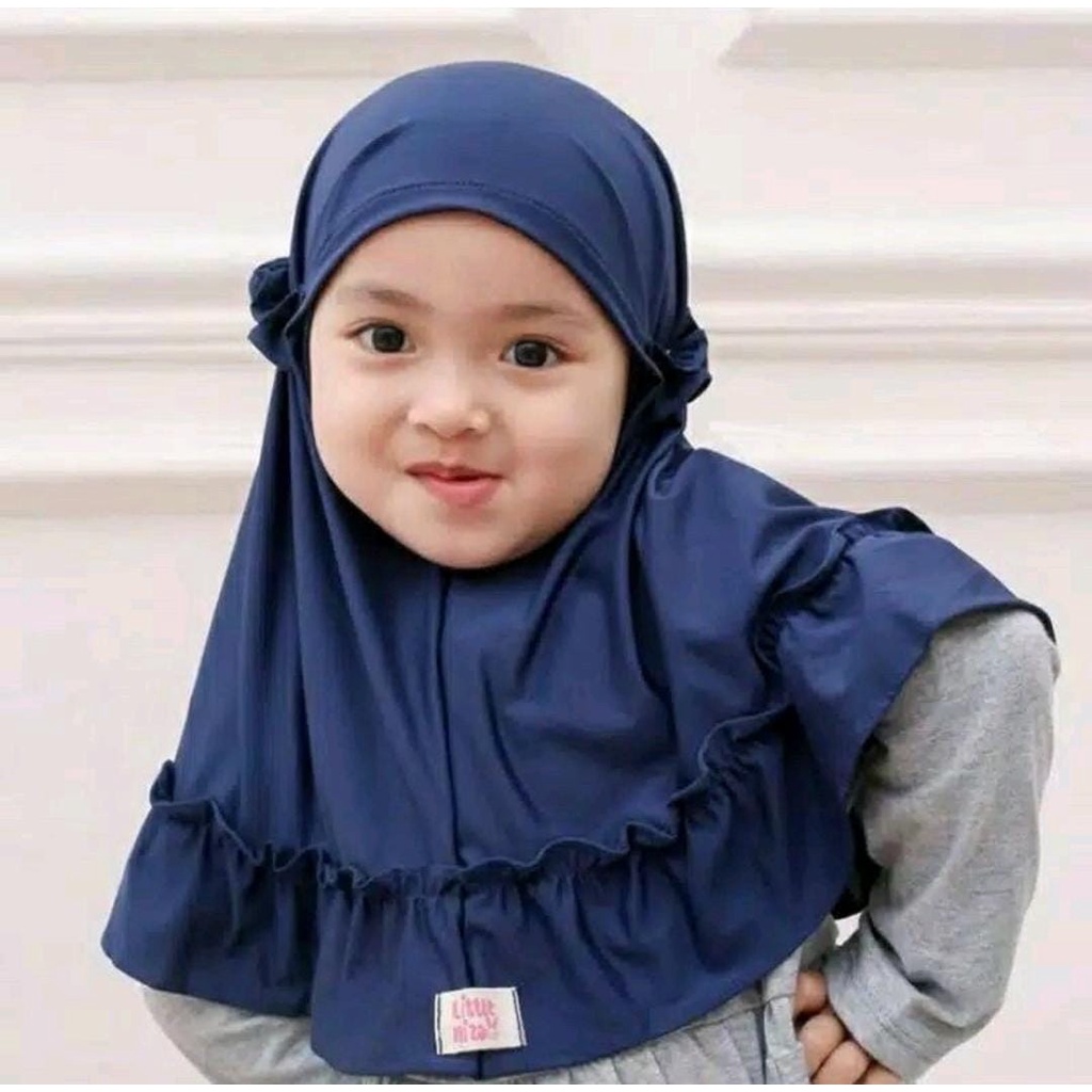 JILBAB ANAK CARLA USIA 0-3 TAHUN BAHAN JERSEY PREMIUM ADEM