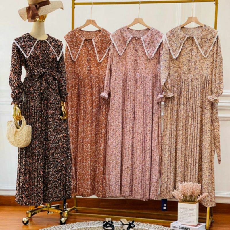 Maxy dress bunga kecil