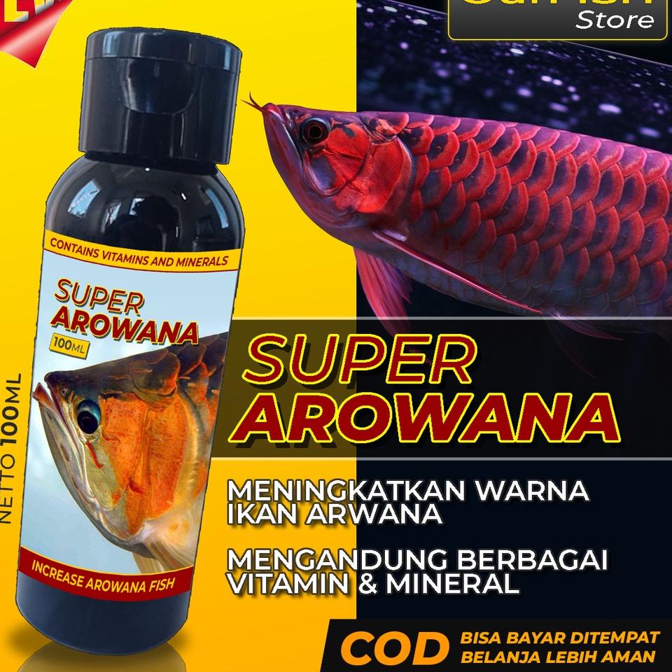 [Art. 45C] Vitamin Ikan Arwana SUPER AROWANA Arwana Super Red Golden Red Silver Red Jardini Platinum 100ML