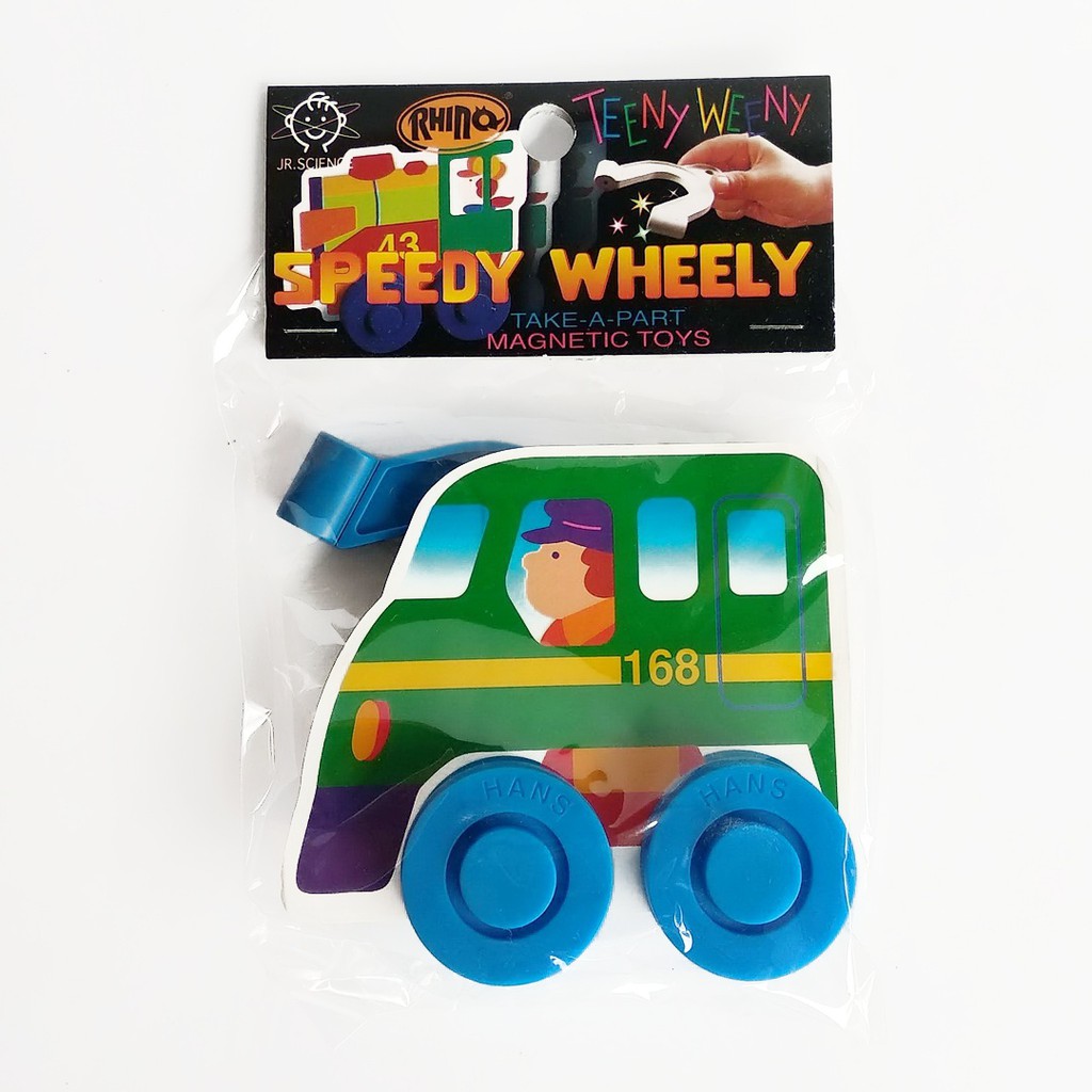 Rhino Speedy Wheely Mainan Edukasi Magnet Kendaraan Magnetic Toys