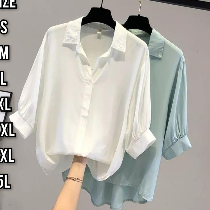 H-89 Kalea Blouse - Ukuran S M L XL 2XL 3XL 5L - Baju Jumbo - Atasan Wanita Big Size - Baju Wanita K