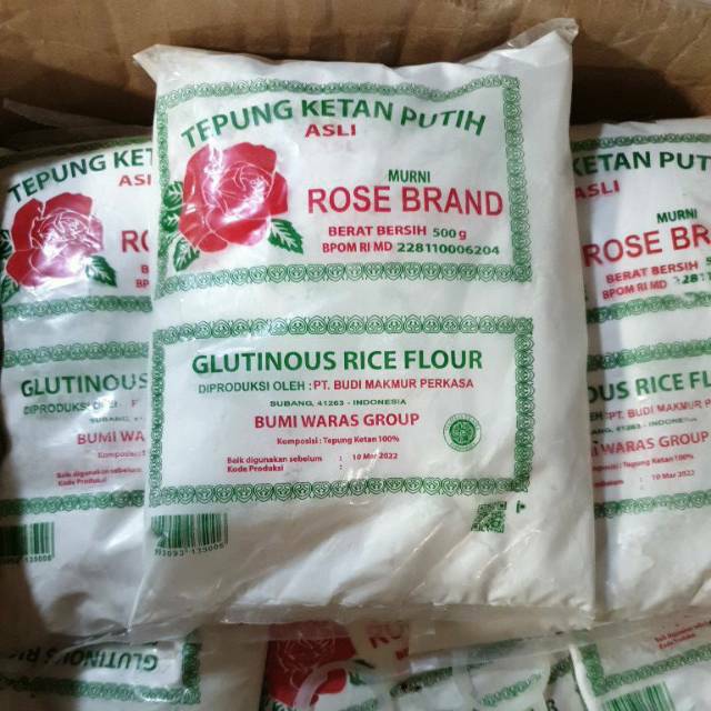 

TEPUNG KETAN PUTIH ROSE BRAND 500gr