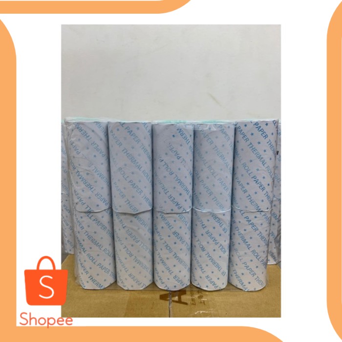 

KERTAS STRUK KASIR 80x40mm THERMAL PRINTER LEBAR 80mm Portable 10Roll