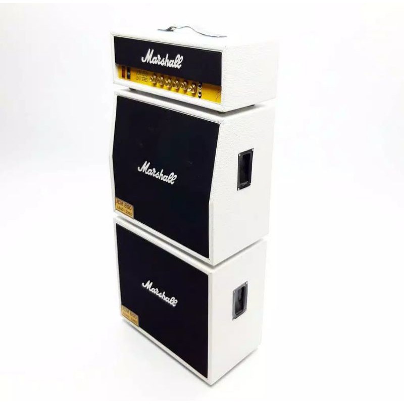 Miniatur amplifier Marshall JCM 800 putih