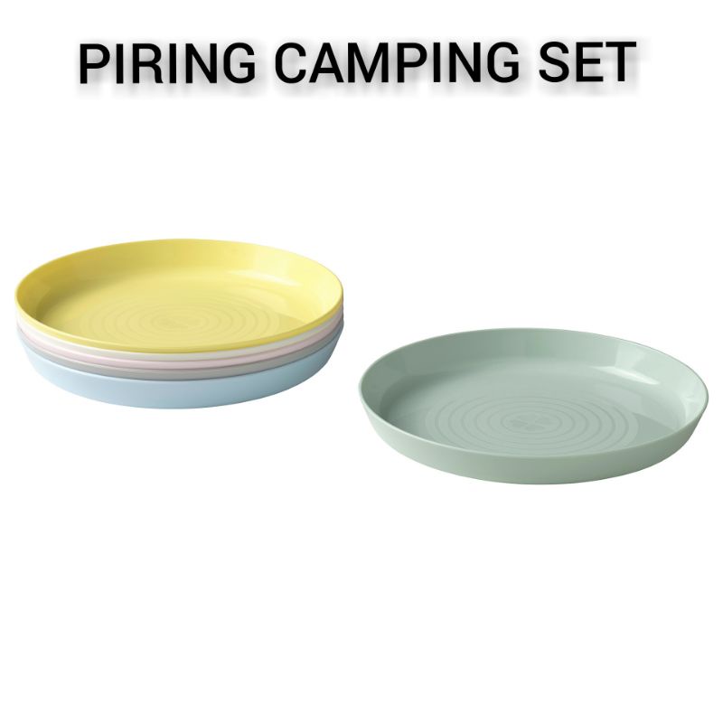 Piring Susun Camping Piknik Set 6 cs