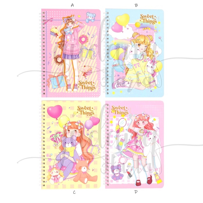 

GCC Notebook A5 Spiral Sweet Girls Attack Buku Motif Girl Lucu GCC 308149