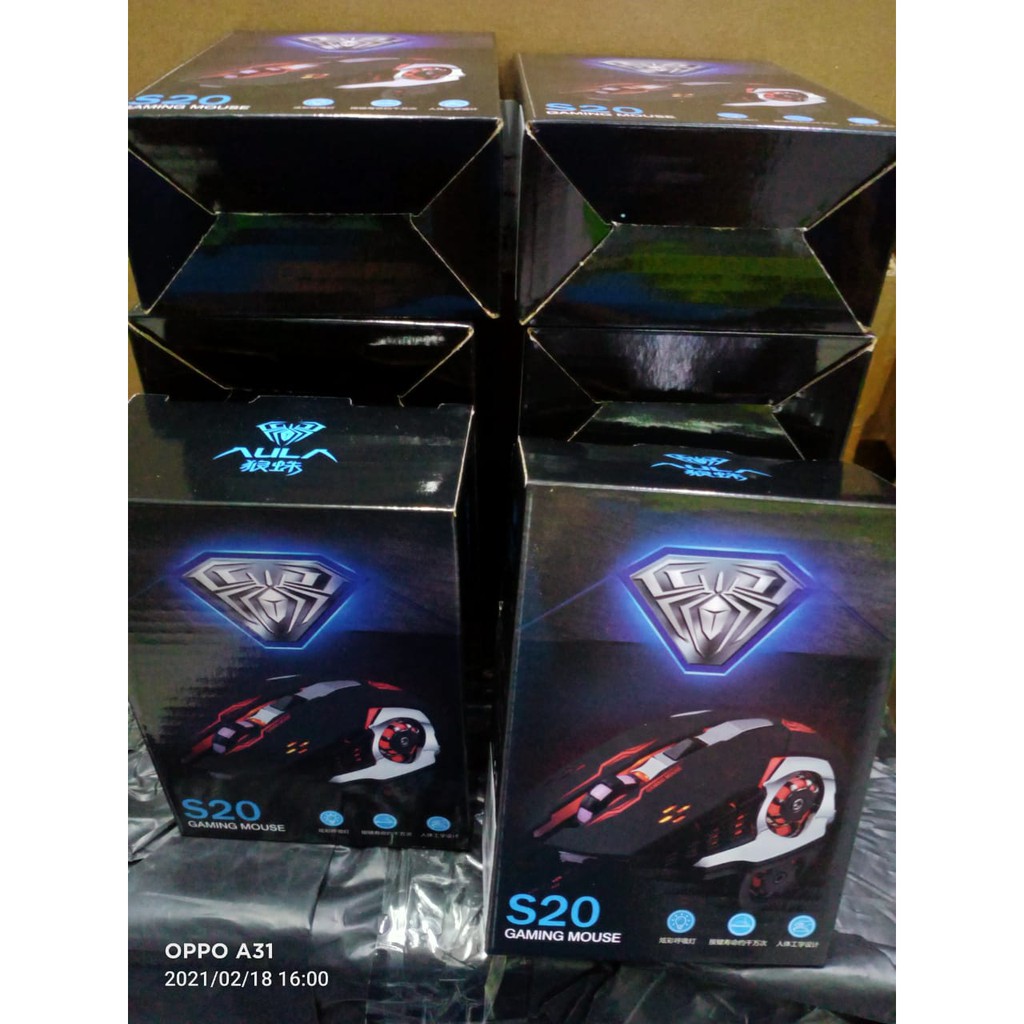 Mouse Gaming AULA S20 – 2400DPI RGB Driver Macro Software