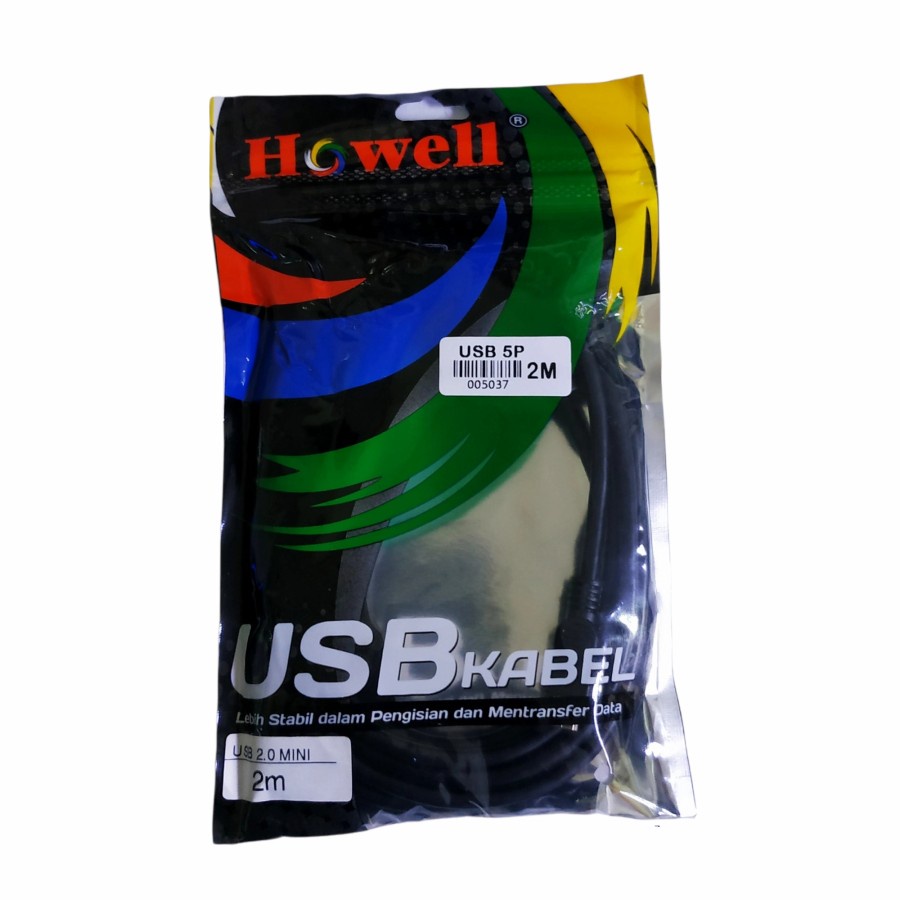 Howell Kabel USB 2.0 to 5 Pin Mini 2M