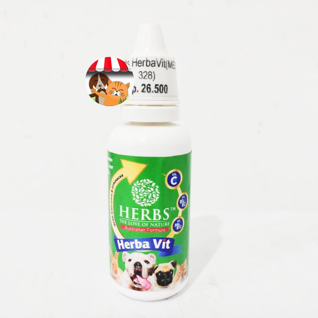 HERBS Herba vit 30 ml Vitamin - Kucing - Anjing - Kelinci Multivitamin